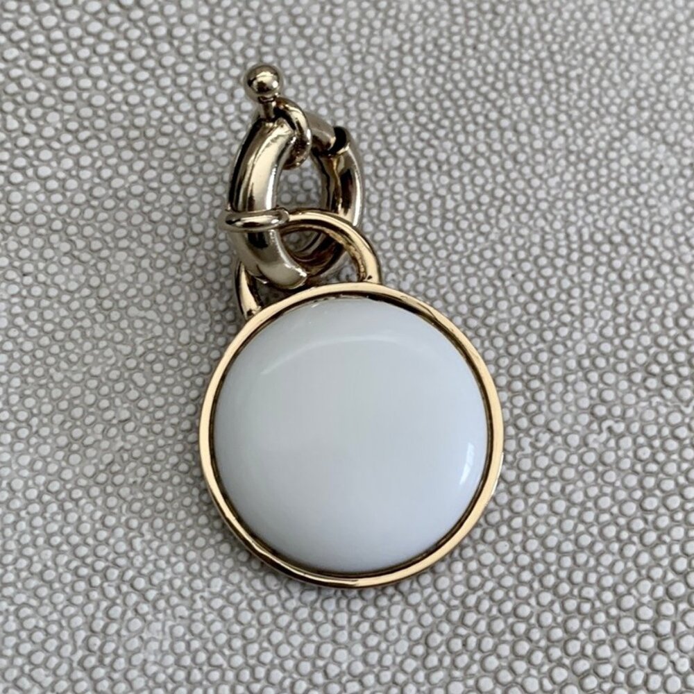 Dyrberg/Kern Pibet White Jade pendant